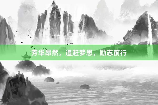 芳华昂然，追赶梦思，励志前行